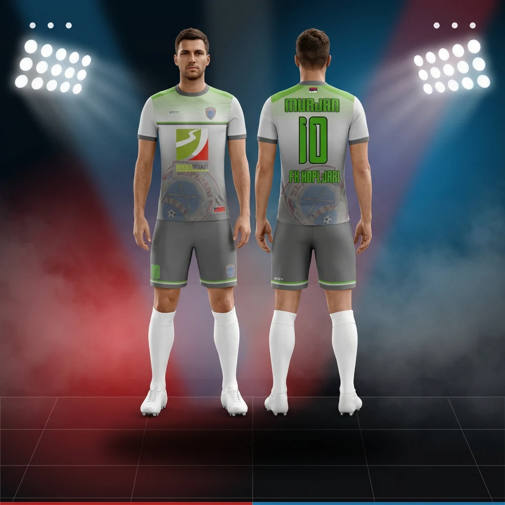 Fudbalski dres, šorc i štucne Sportex — model 5, prednji i zadnji prikaz na fudbalerima